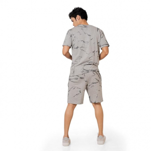 Men's Casual Summer Night dress Soft Cotton Poly Lycra Digital Printed Casual Sleepwear & Launge